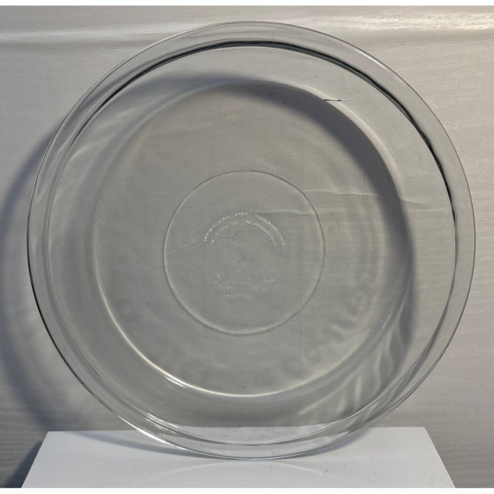 Clear Glass Pie Plate Dish 9" Round 1.5" Deep Oven & Microwave Safe